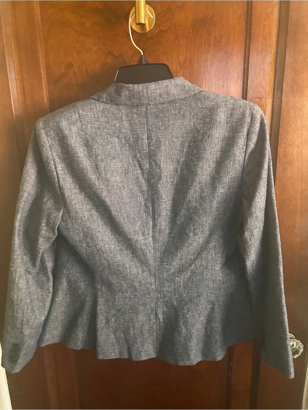 Banana Republic Heathered Navy Blue Women's Blazer